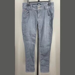 Hudson Jeans Womens 27 gray denim collin skinny designer casual twee